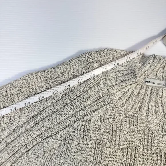 prAna Sky Meadow Sweater Large Recycled Cotton Knit Outdoor Gorpcore Ethical - Picture 14 of 16